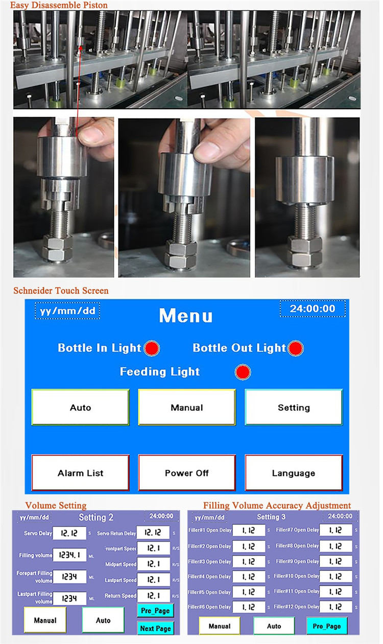 Mesin Pengisian Botol Motor Servo Automatik 6